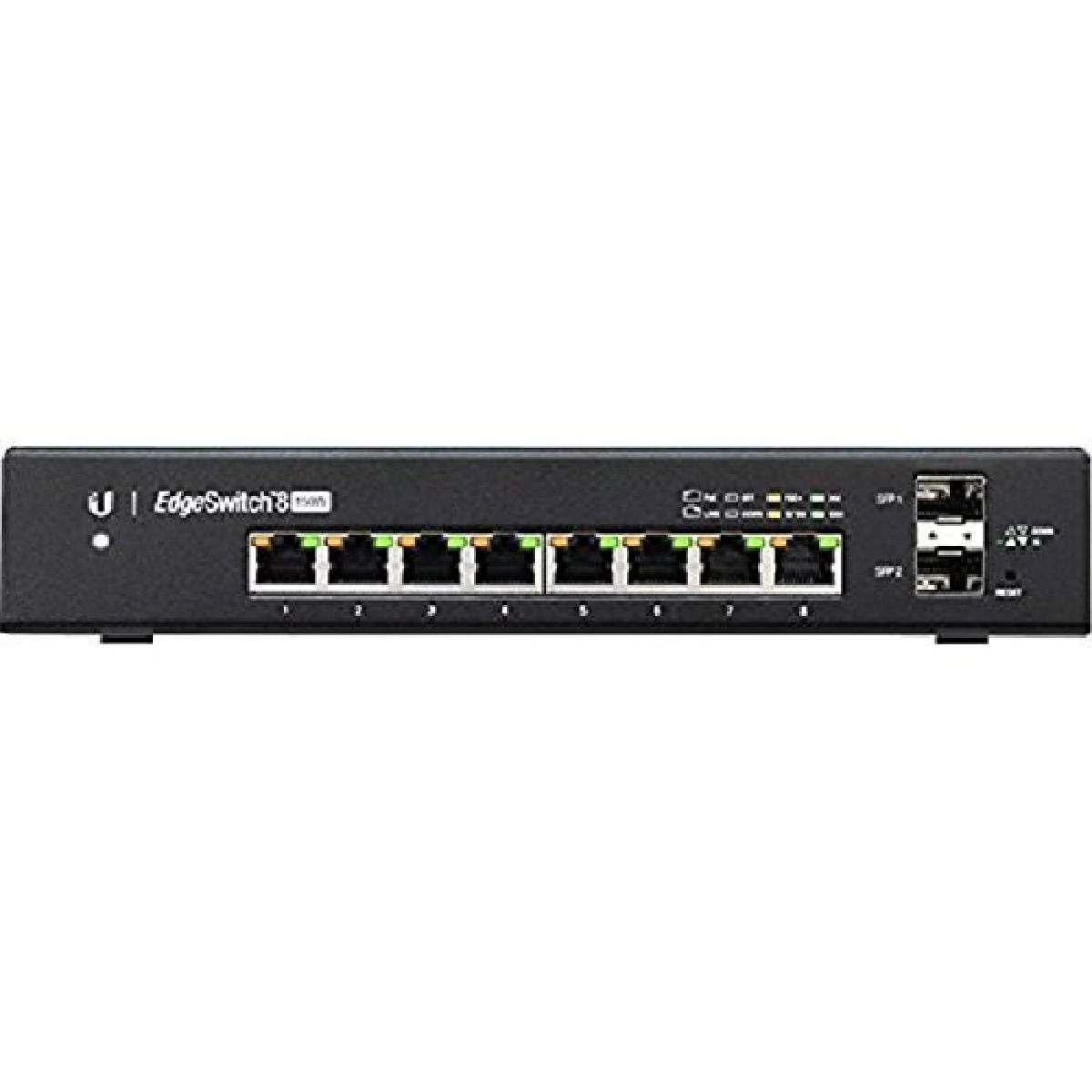 Ubiquiti EdgeSwitch 8 Managed L3 Switch - 8 PoE+ Ethernet Ports u0026 2 Gigabit SFP Ports