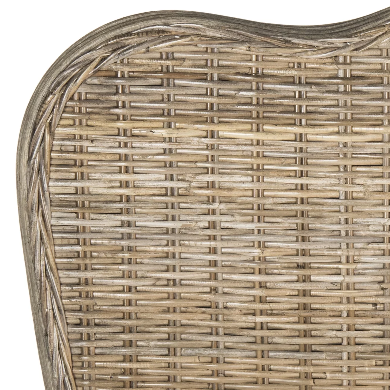 SAFAVIEH Imelda Coastal Rustic Rattan Headboard, Twin, Grey