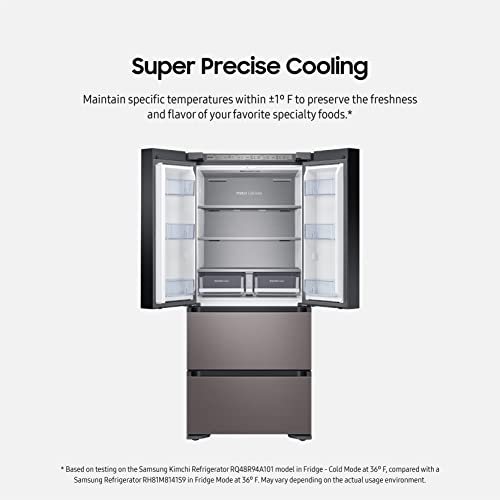 SAMSUNG RQ48T9432T1/AA 17.3 cu. ft. Smart Kimchi & Specialty 4 French Door Refrigerator