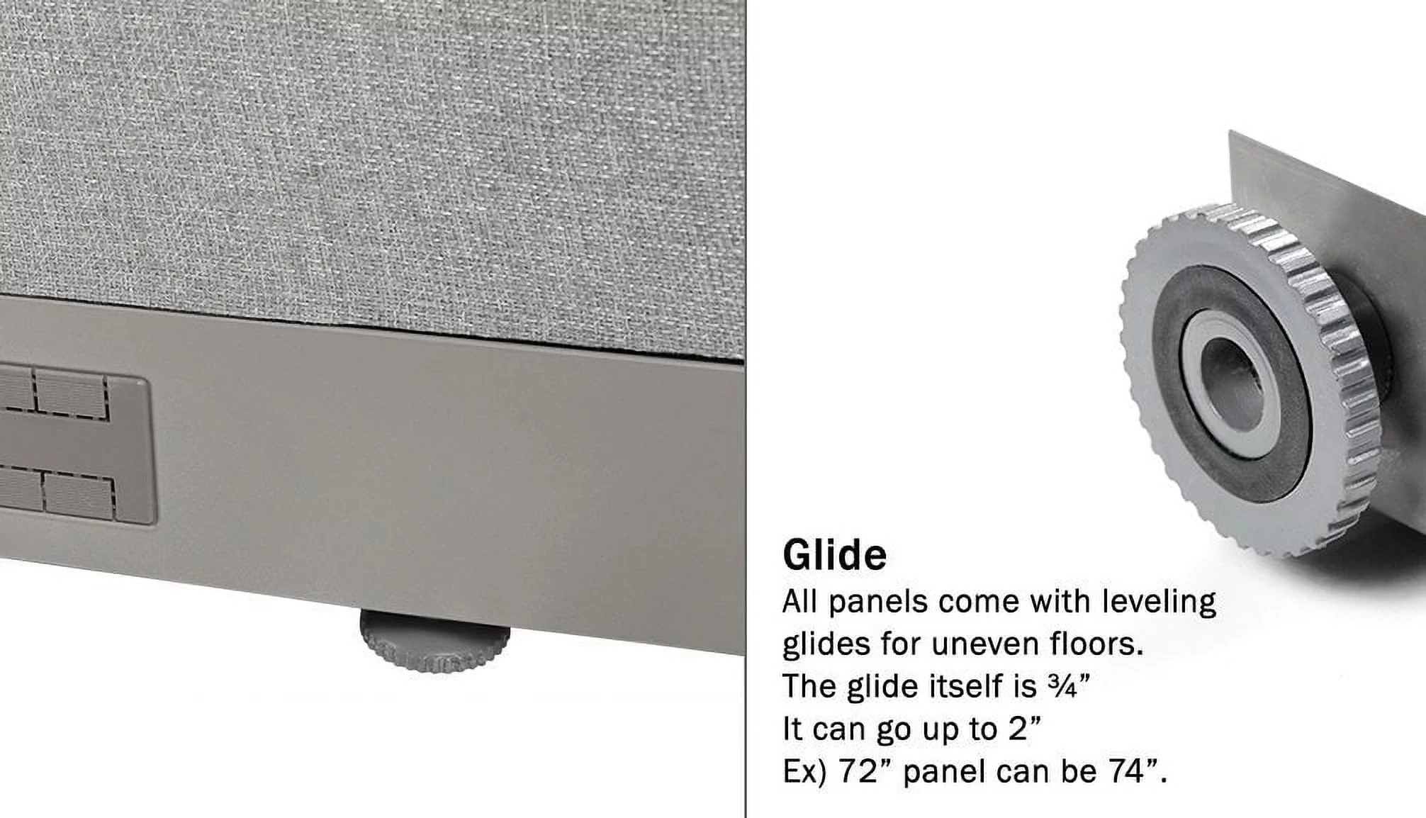 GOF 84"W x 72"H Wall Mounted Office Partition Cubicle Panel Room Divider