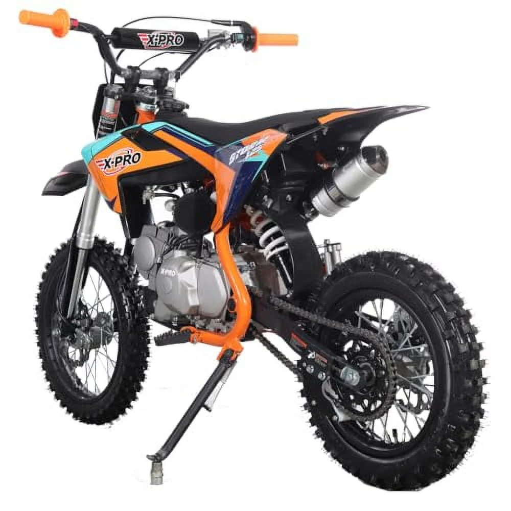 X-PRO Brand New 125cc Dirt Bike with Automatic Transmission, Electric Start, Big 14/12 Tires