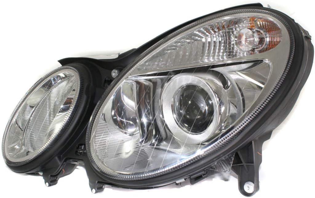 For Mercedes-Benz E-Class Sedan/Wagon Headlight Assembly 2003 04 05 2006 Pair Driver and Passenger Side Halogen DOT Certified