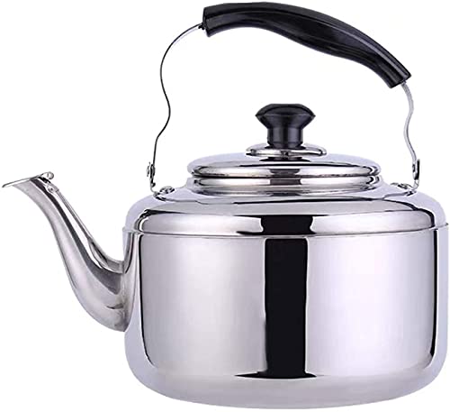 Stainless Whistling Tea Kettle Tea Pots Whistling Kettle 304 Stainless Steel Stove Universal Kettle Handle Electrolysis Process Steel teapot
