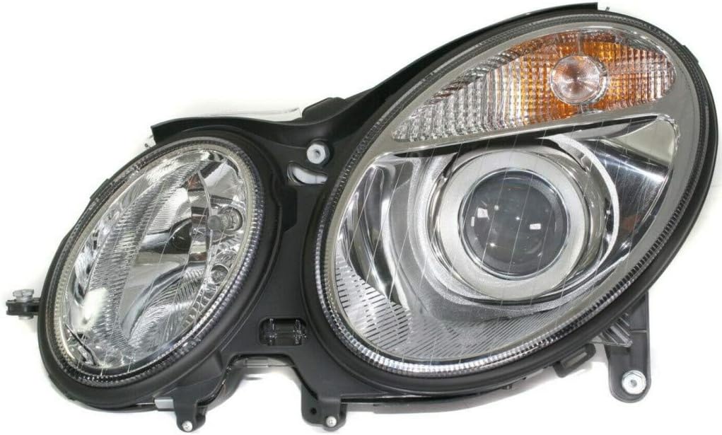 For Mercedes-Benz E-Class Sedan/Wagon Headlight Assembly 2003 04 05 2006 Pair Driver and Passenger Side Halogen DOT Certified