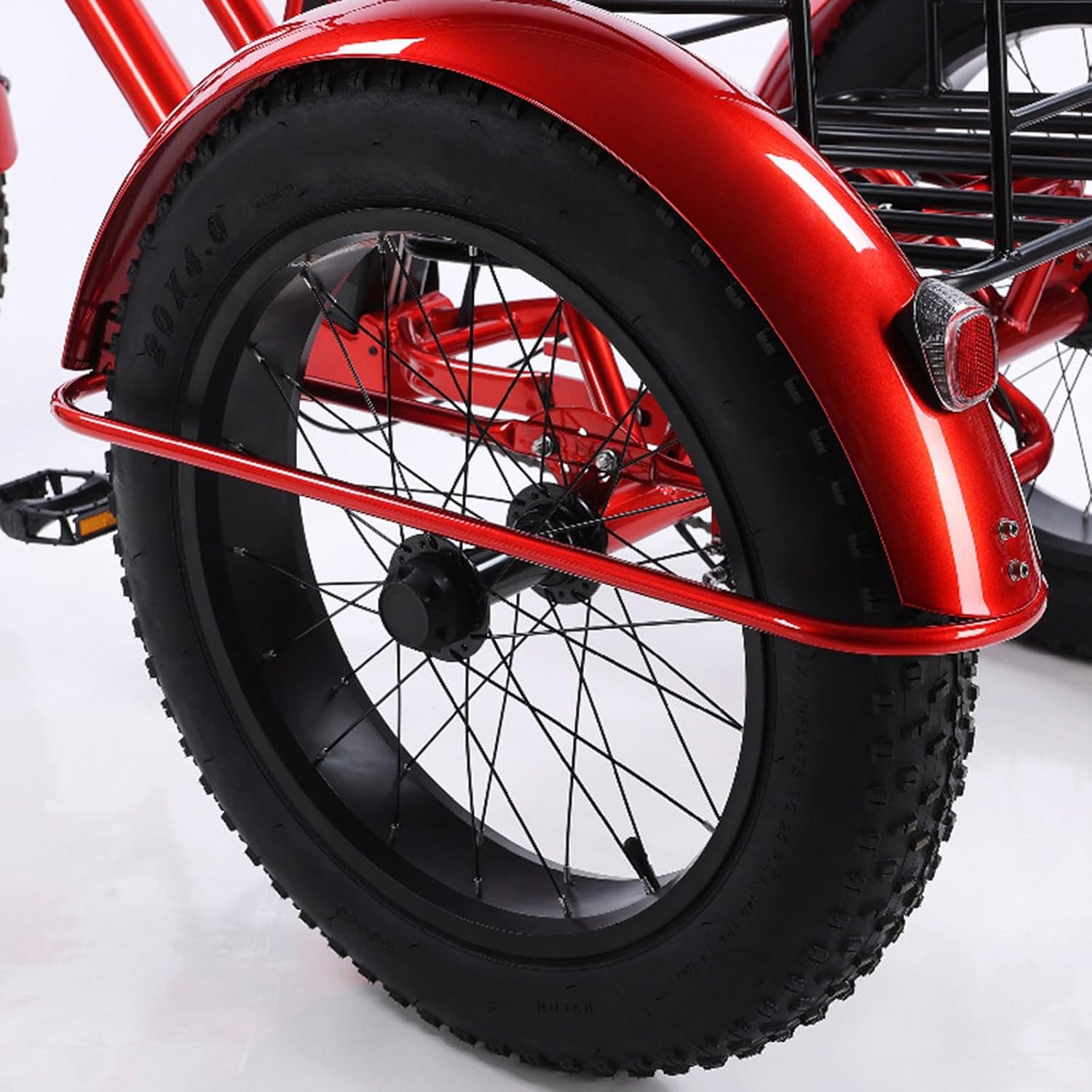 7-Speed All Terrain Fat Tire Trike (26'' Front Wheel & 24'' Rear Wheel) - Perfect For Men, Women, Seniors - Carry Cargo Basket + Lcd Instrument + Shock Absorbing Seat