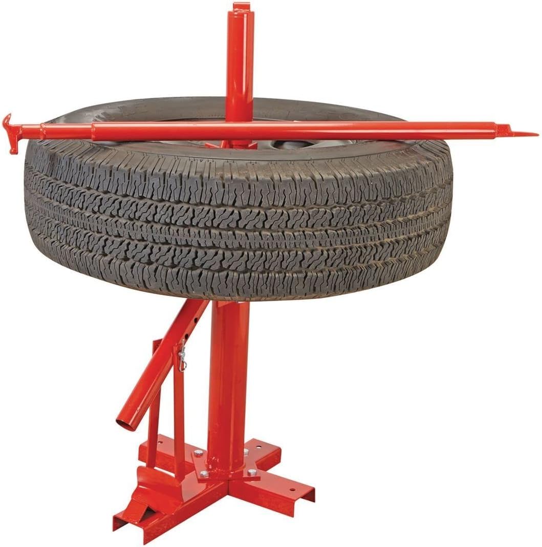 Olympia Manual Tire Changer Base, Red, 75-378-101