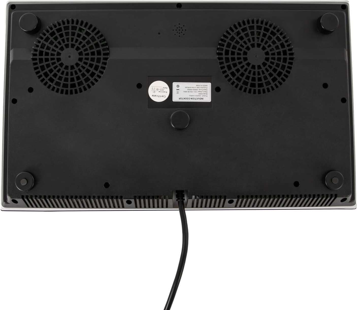 4000W Double Induction Cooktop, Induction Cooker 9 Gear Timer Setting Electric Hot Plate for Cooking Portable Electric Cooktop for Pots and Pans with a Diameter of 7.87 Inches