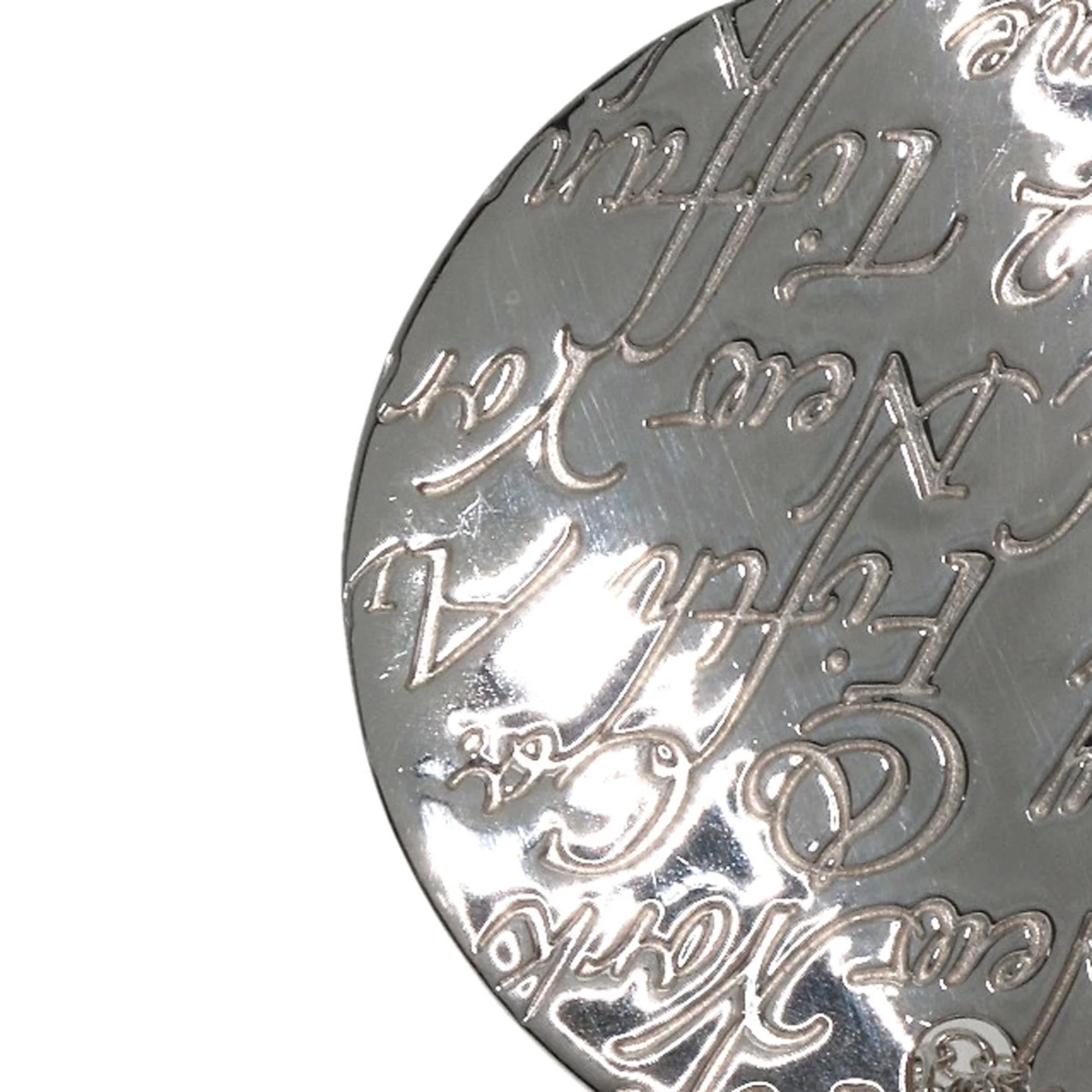 Pre-Owned Tiffany Notes Round Ginza 2008 Necklace Silver Ladies TIFFANY&Co. (Good)