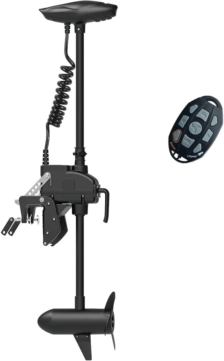 AQUOS Cayman T Series Remote 12V 55LBS 47 inch Electric Trolling Motor for Saltwater and Freshwater