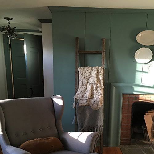 BarnwoodUSA Rustic 6 ft Decorative Ladder - 100% Reclaimed Wood Ladder, Weathered Gray