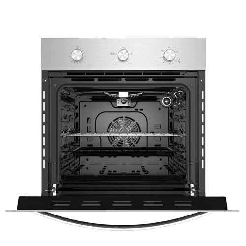 Single Gas Wall Oven Bake Broil Rotisserie Functions with Mechanical Controls-Built-in Timer-Convection Fan in Stainless Steel