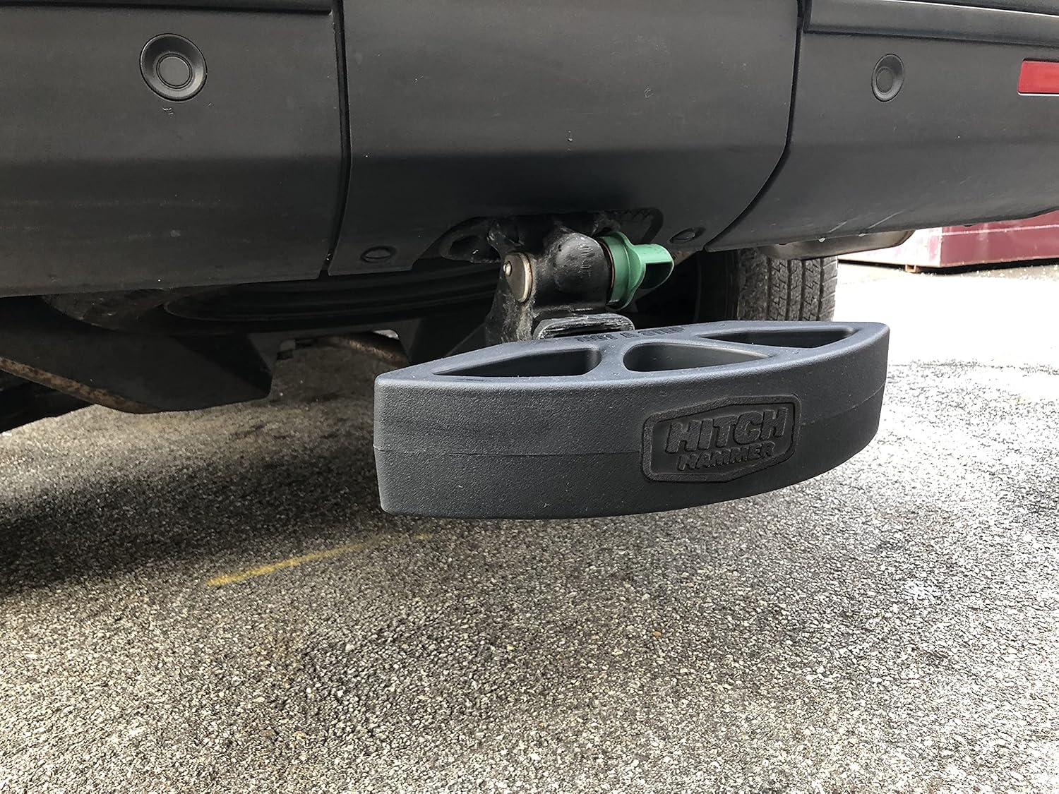 HitchHammer XL - Rear Hitch Mounted Bumper Guard. Flexible Rubber - Tougher Than Steel! Pack of 2