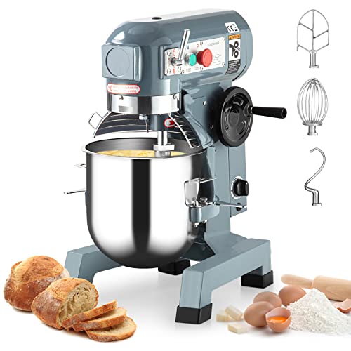 Stand Mixer, 600W Commercial Food Mixer with Stainless Steel 10 Quart Bowl, 3 Speed Electric Stand Mixer, Multifunctional Food Mixing Machine for Baking, Cake, Cookie, Kneading