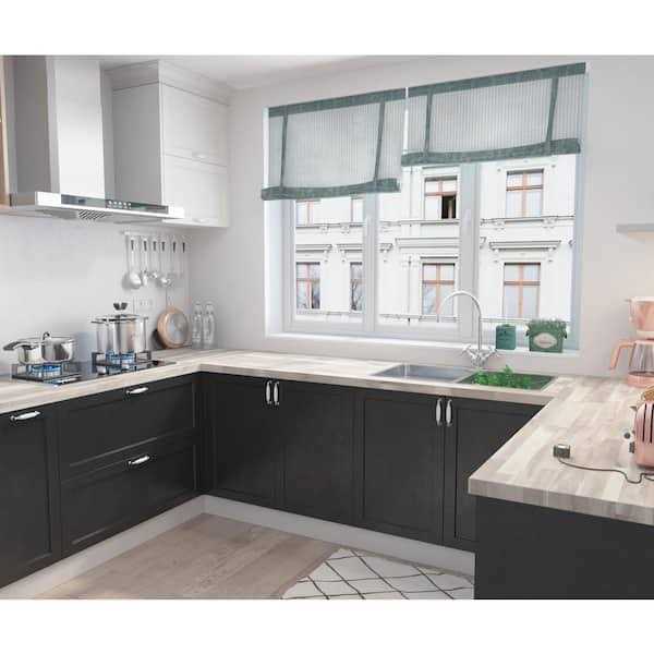 Interbuild Acacia 6 ft. L x 25 in. D x 1.5 in. T Butcher Block Countertop Stain