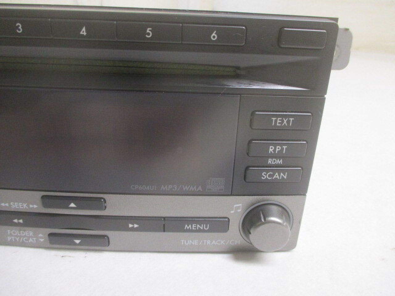 Pre-Owned Subaru Forester Single CD MP3 WMA Satellite Player Radio CP604U1 OEM LKQ (Good)