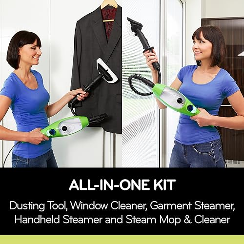 H2O Mop X5 All-Purpose Hand Held Steam Cleaner for Home Use, Floor Cleaner, Grout cleaner, Hand Held steamer and Upholstery cleaner,Ideal for hardwood, tiles, grout, floor, upholstery, carpet