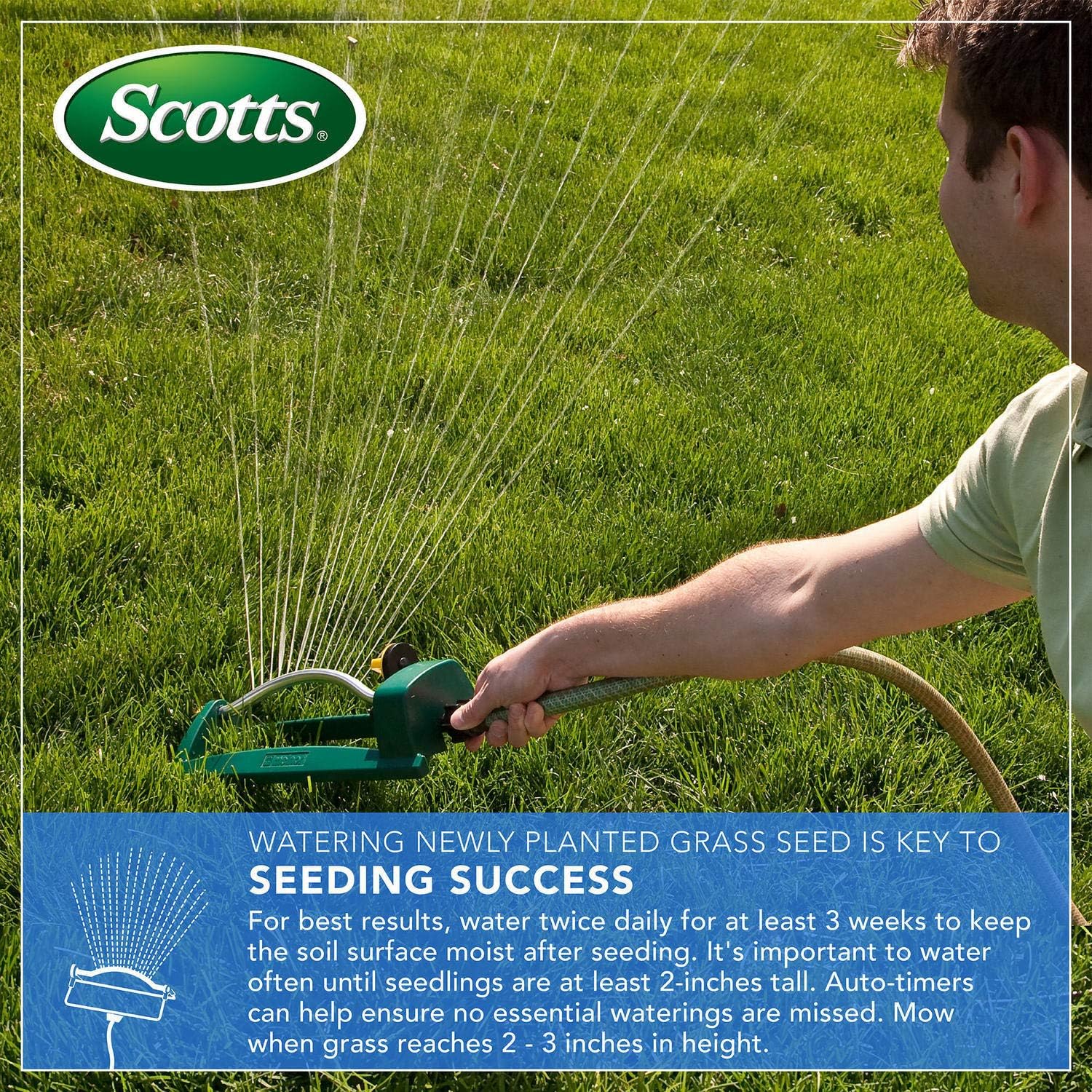 Scotts Turf Builder Zoysia Grass Seed & Mulch and Wizz Spreader Pack of 2