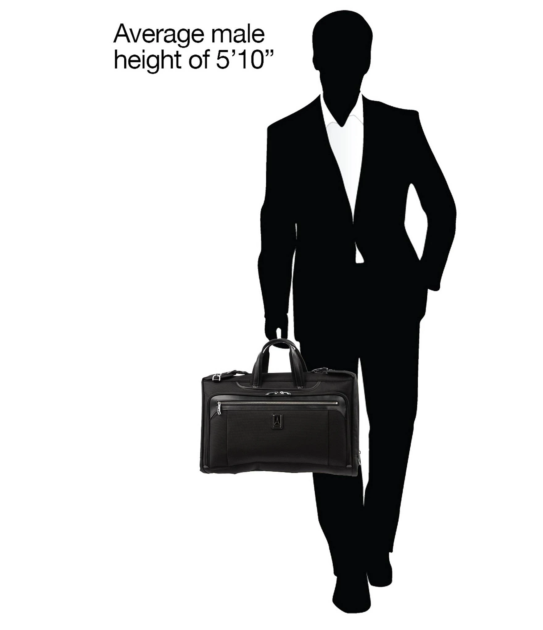 Travelpro Platinum Elite Tri-Fold Carry-On Garment Bag - Shadow Black