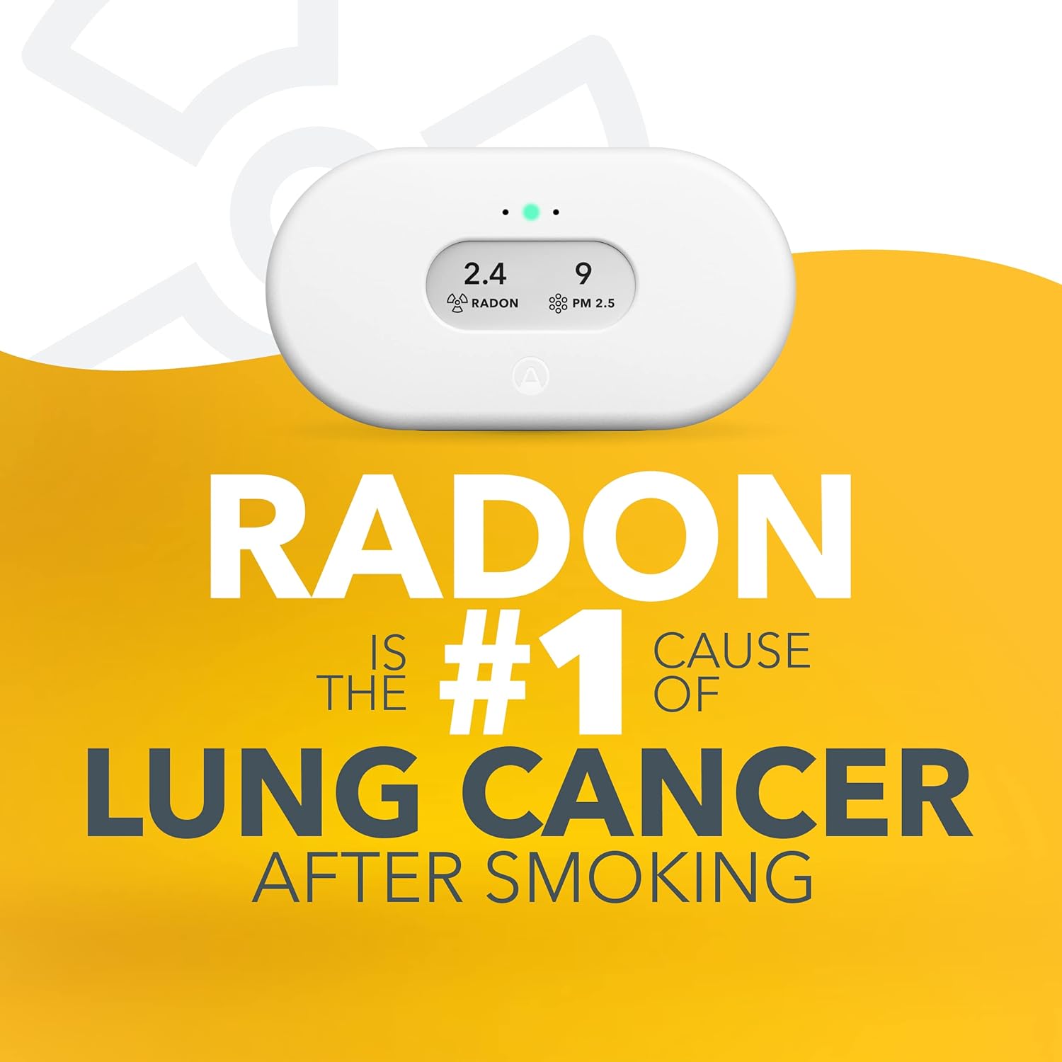 Airthings 2960 View Plus - Battery Powered Radon & Air Quality Monitor (PM, CO2, VOC, Humidity, Temp, Pressure)