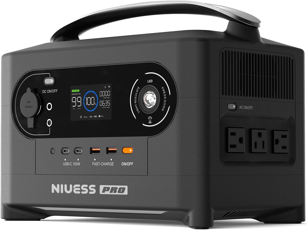 1800W Portable Power Station 720Wh Ternary Lithium Solar Generator Emergency ，For Home Backup, Outdoor RV/Van Camping