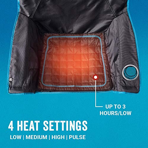 Coleman OneSource Rechargeable Heated Seats – Heated Camping Chair, Chair Pad, & Stadium Seat for Cool-Weather Outdoor Lounging, Tailgating, & Camping