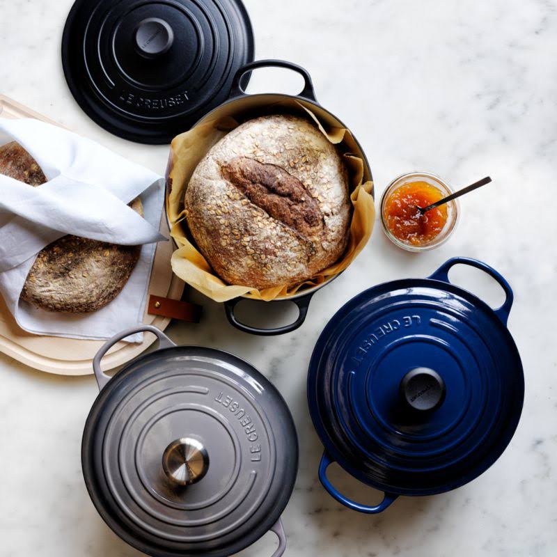 Le Creuset Signature 5.5 qt. Round Ink Dutch Oven with Lid