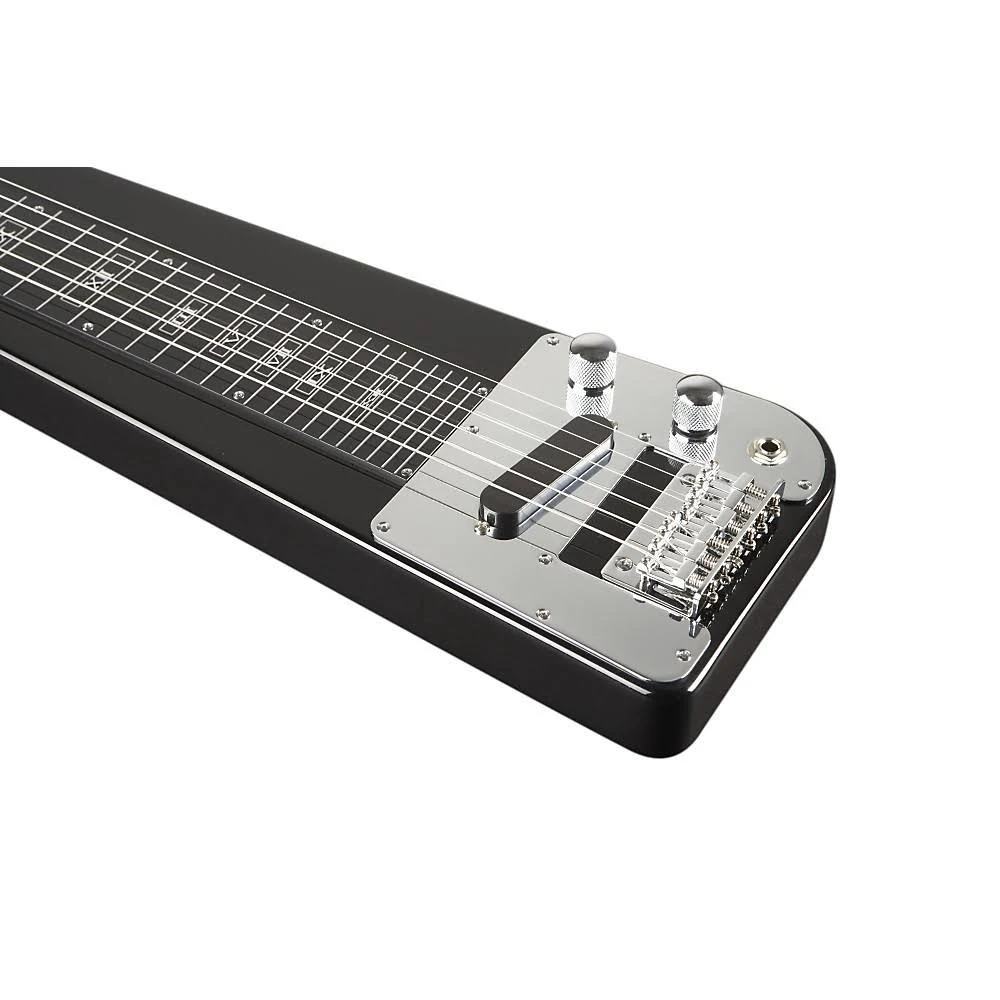 RLS-1 Lap Steel Guitar with Stand and Gig Bag, Metallic Black