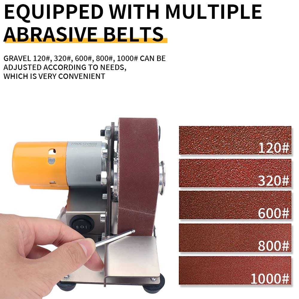 Baisiky Mini Belt Sander Bench Metal Grinder Knife Making Small Electric Sharpening Machine - Shop Hardware Tools Online Store