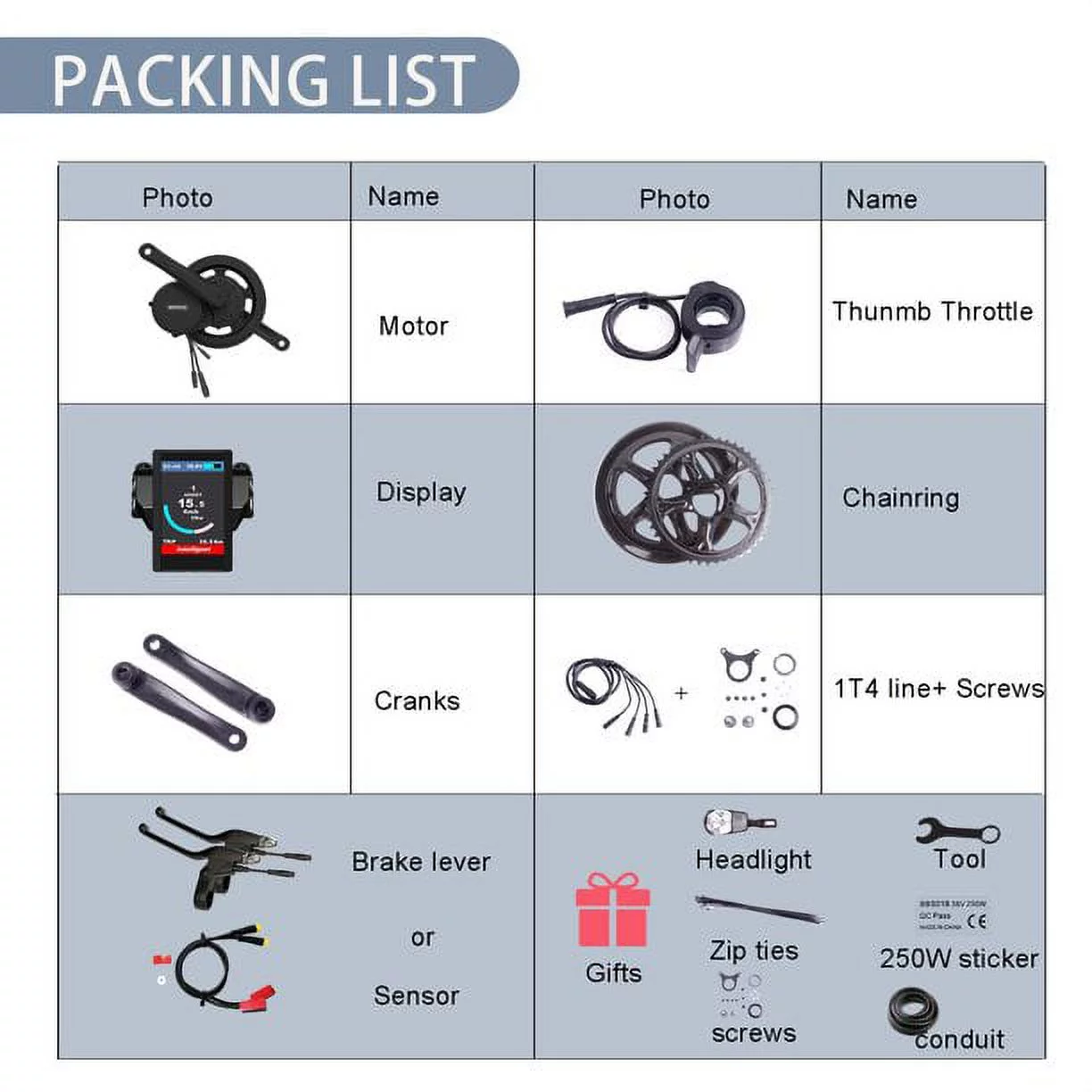 Bafang BBS02B Mid Drive Motor Kit 750W Electric Bicycle Conversion Kits with 850C for Mountain Bike with No Battery