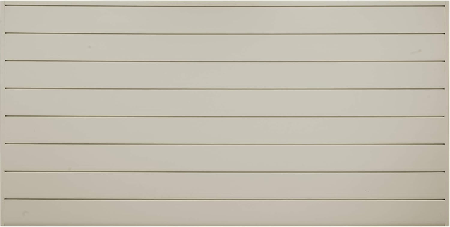 Crownwall PVC Slat Wall Panels Garage Wall Organizer Storage System | Heavy Duty Organization and Easy Installation | 6 Inch - 8ft by 4ft (32 sqft) Section, Graphite