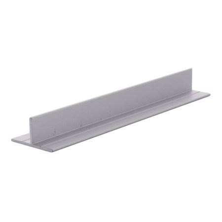 CRL D608A Satin Anodized T-Bar Aluminum Channel - 144x22 Stock Length