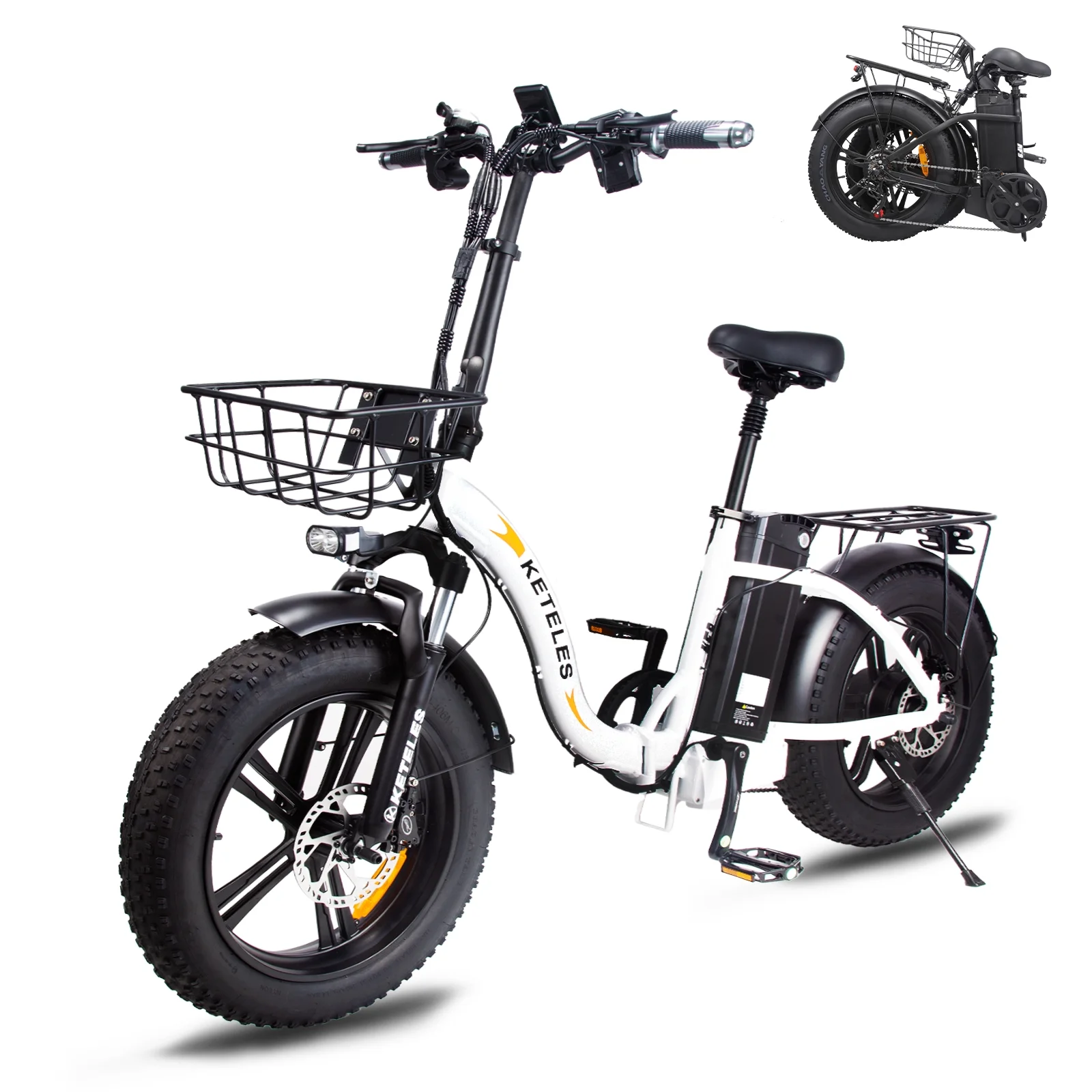 KETELES 20 Fat Tire Electric Bike for Adults, 1000W Electric Bicycle, Electric Mountain Bicycle Commuter Snow Bike Ebike E-bike with 48V 17.5AH Removable Battery