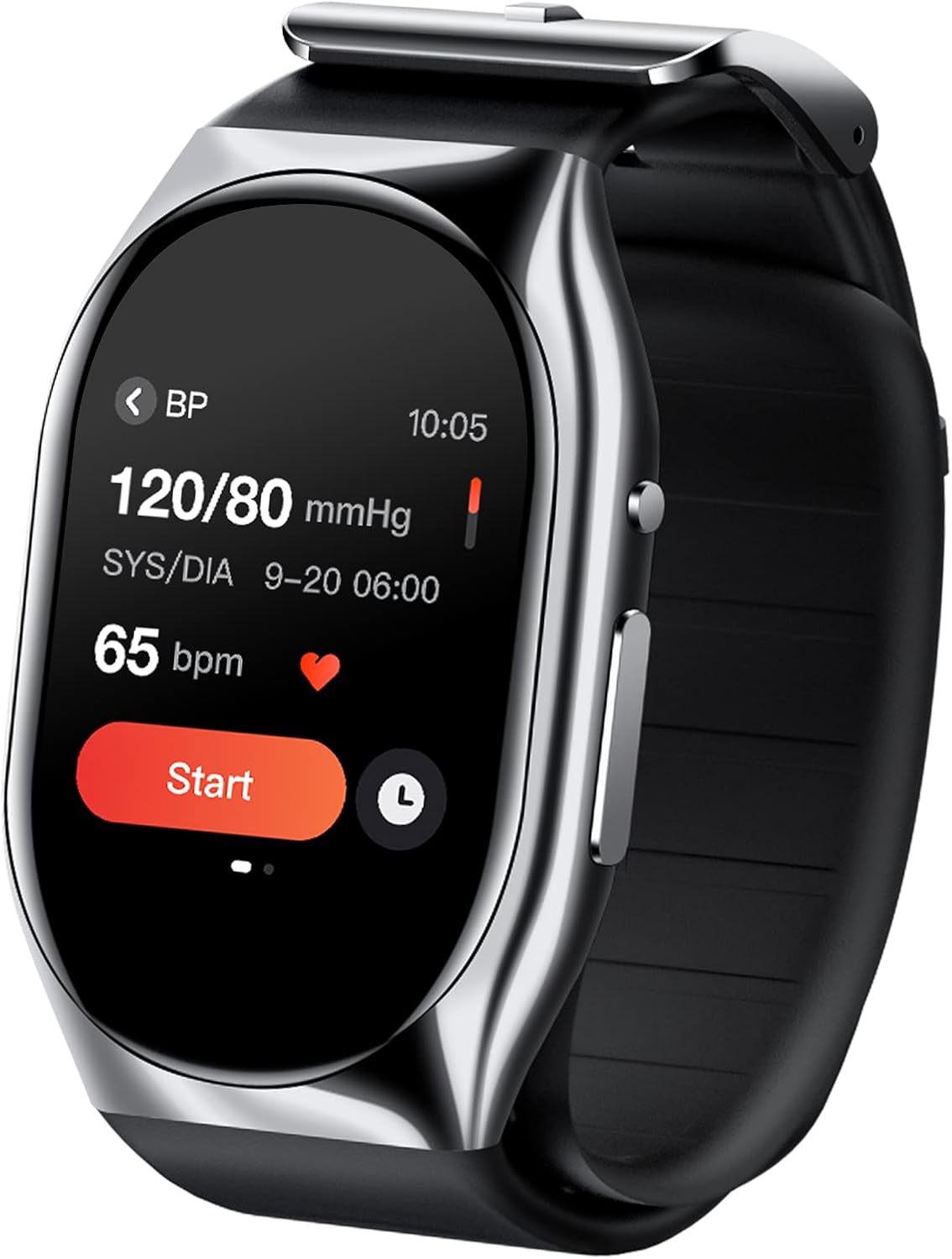 BP Doctor Pro Smartwatch, BP Monitor Watch for Blood Oxygen, HRV, Heart Rate, Sleep and Sports Wrist BP Monitor App for Android iOS (Sliver)
