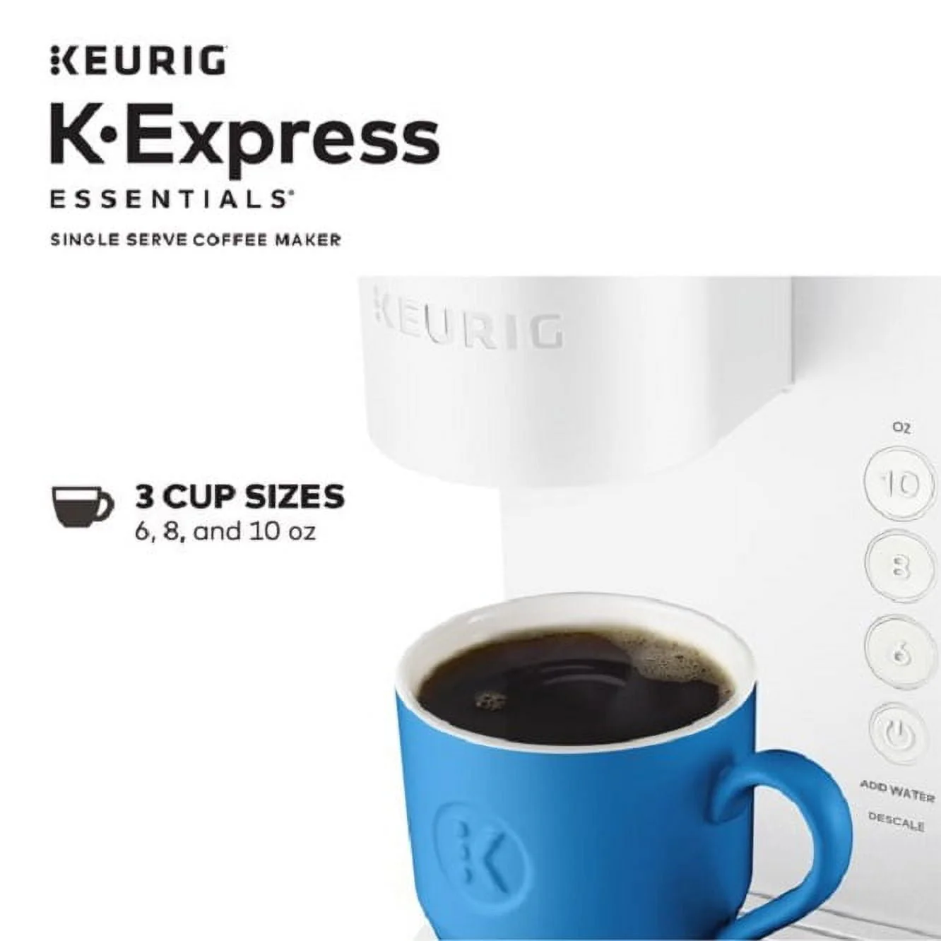 Keurig K-Express Essentials Single Serve K-Cup Pod Coffee Maker, Black