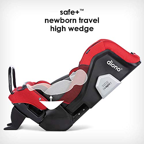 Diono Radian 3QXT SafePlus 4-in-1 Rear and Forward Facing Convertible Car Seat, Safe Plus Engineering, 4 Stage Infant Protection, 10 Years 1 Car Seat, Slim Fit 3 Across, Yellow Mineral