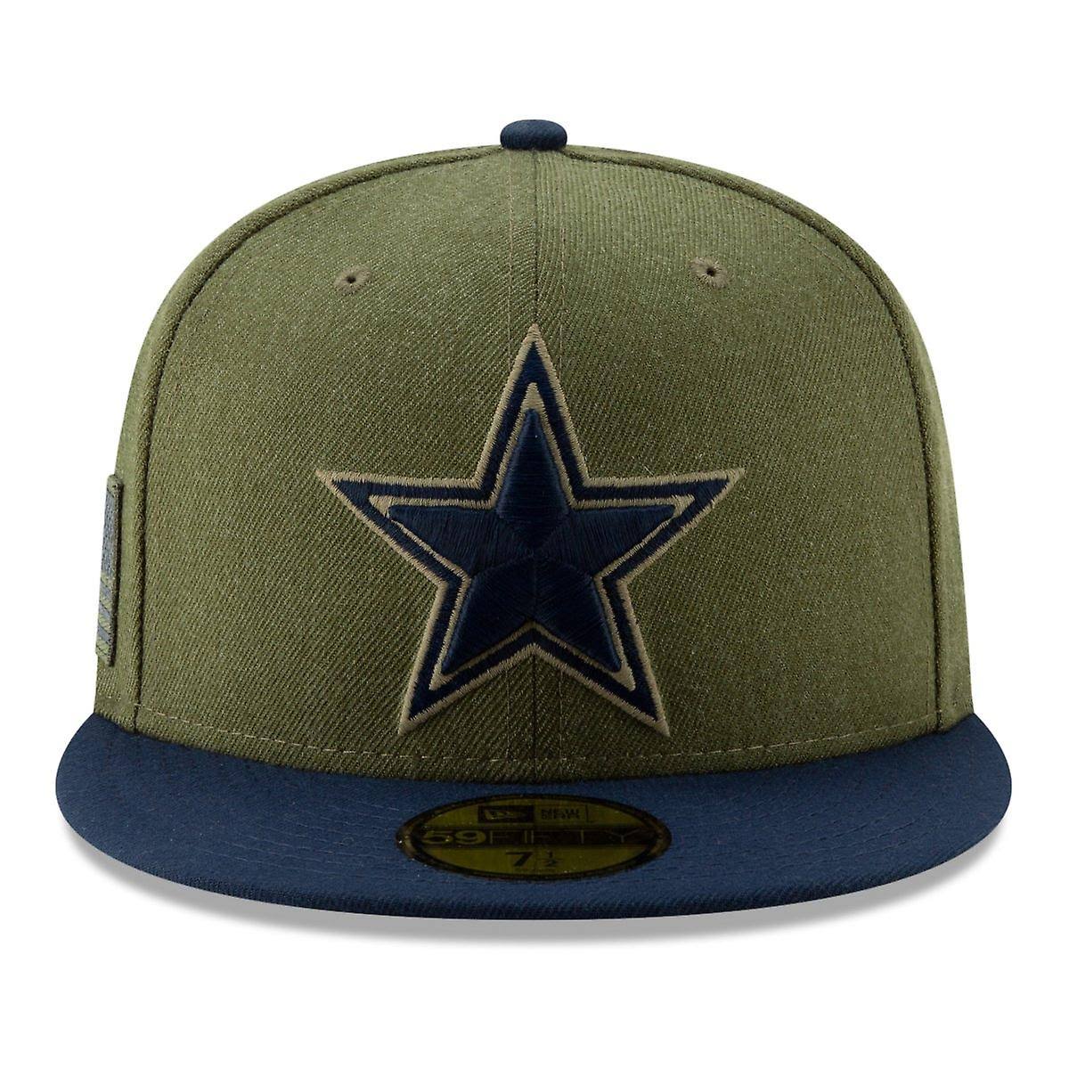 New Era 59FIFTY Cap - Salute to Service Dallas Cowboys Olive 6 7/8 - (54,9cm)