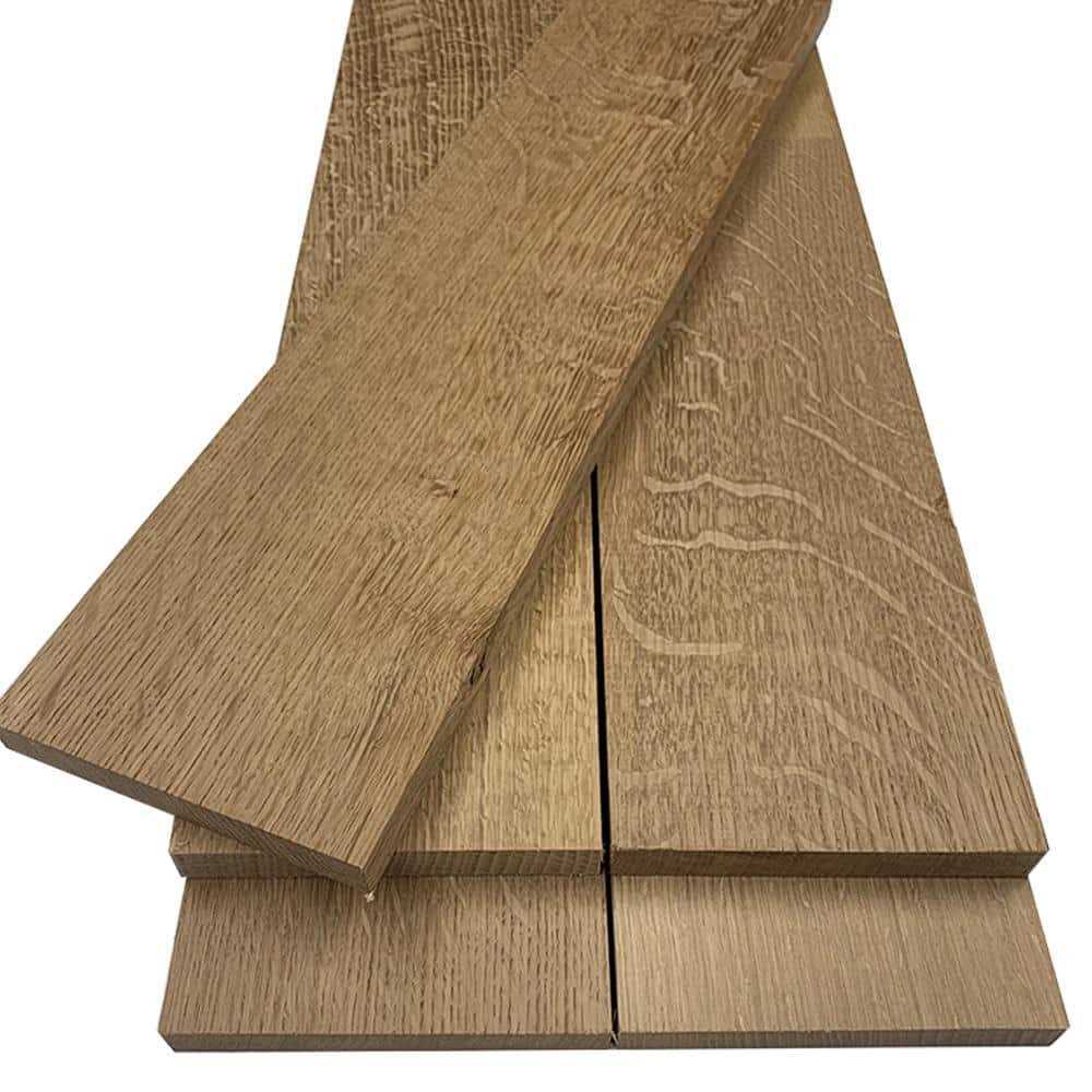 Swaner Hardwood 1 in. x 2 ft. Quarter Sawn White Oak S4S Hardwood Board - Shop Hardware Tools Online Store
