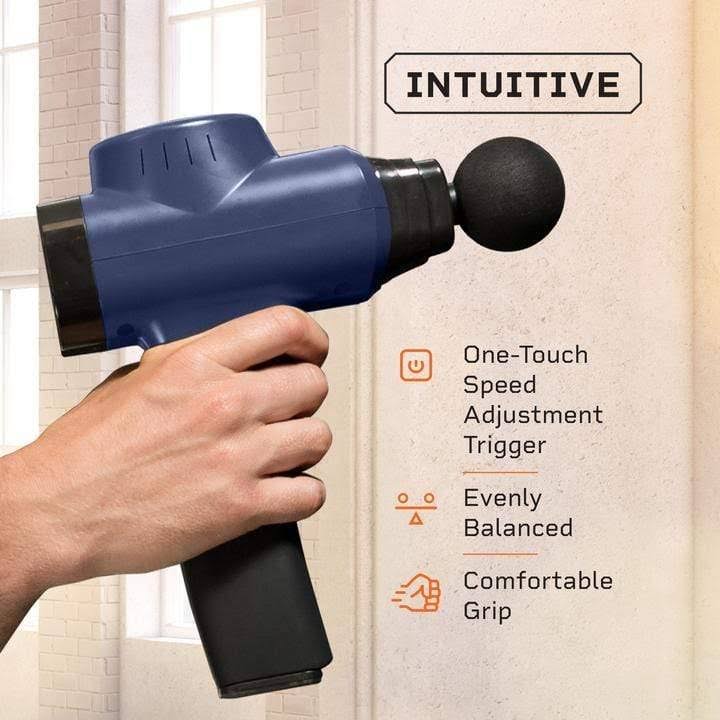 LifePro Sonic Pro Deep Tissue Percussion Massager, Blue