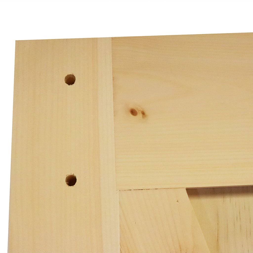 Kimberly Bay 24 in. x 84 in. Solid Pine Unfinished Wood K-Rail Barn Door Slab