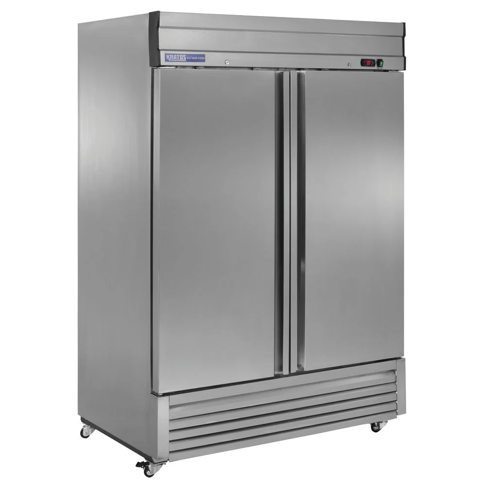 Kratos 69K-774 Commercial Two Door Reach-in Freezer, 46 Cu. Ft., 33 37/100"L x 54 3/25"W x 83 1/2"H