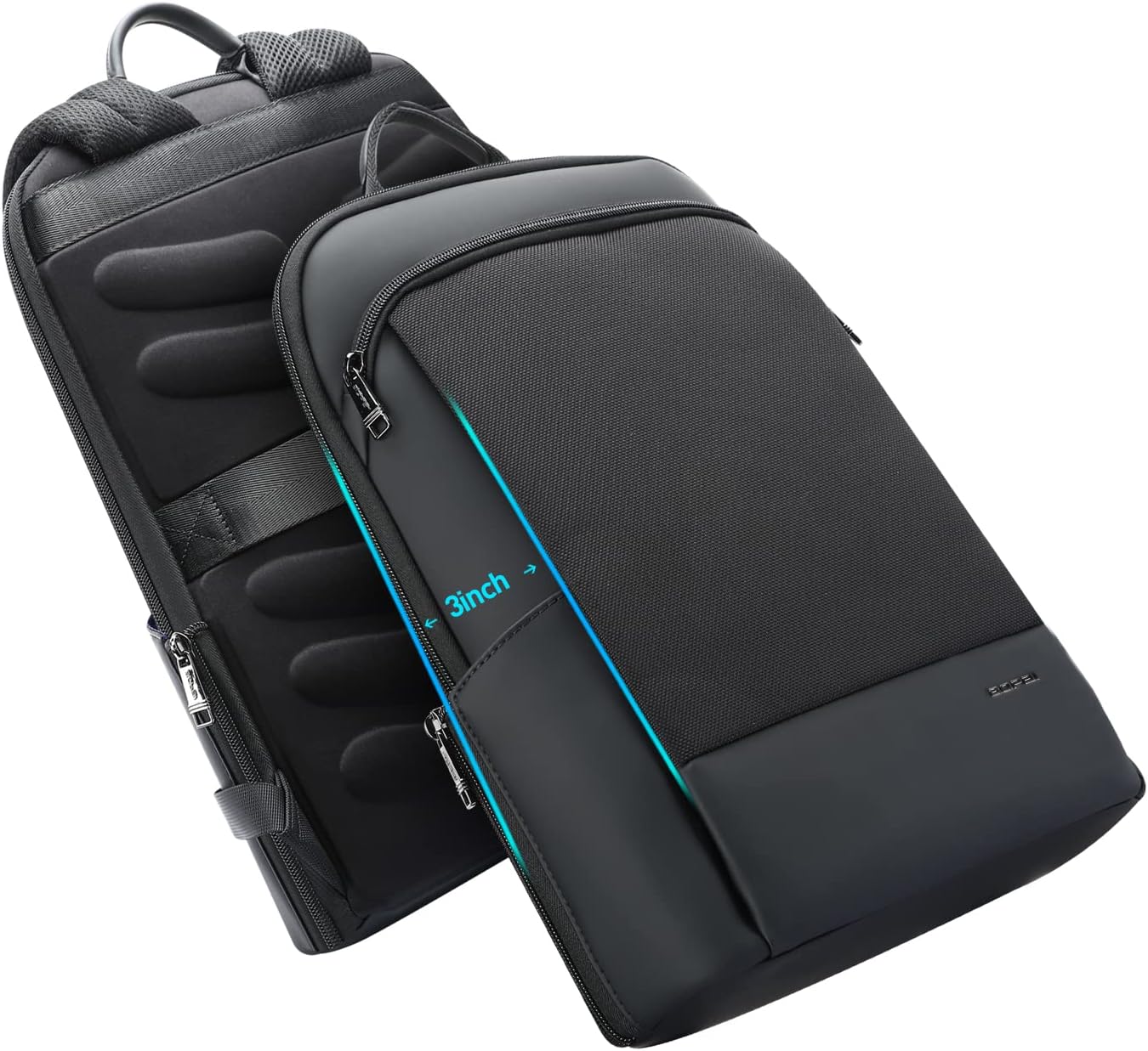 BOPAI 17 inch Super Slim Laptop Backpack Men Anti Theft Backpack Waterproof College Backpack Travel Laptop Backpack for Men Business Laptop Backpack Casual Daypack Men
