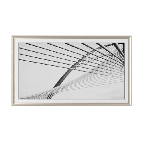 Deco TV Frames Alloy Prismatic - German Silver Bezel Compatible ONLY with Samsung The Frame TV