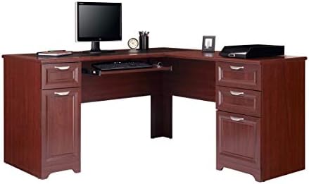 Realspace Magellan 59"W L-Shape Corner Desk, Classic Cherry