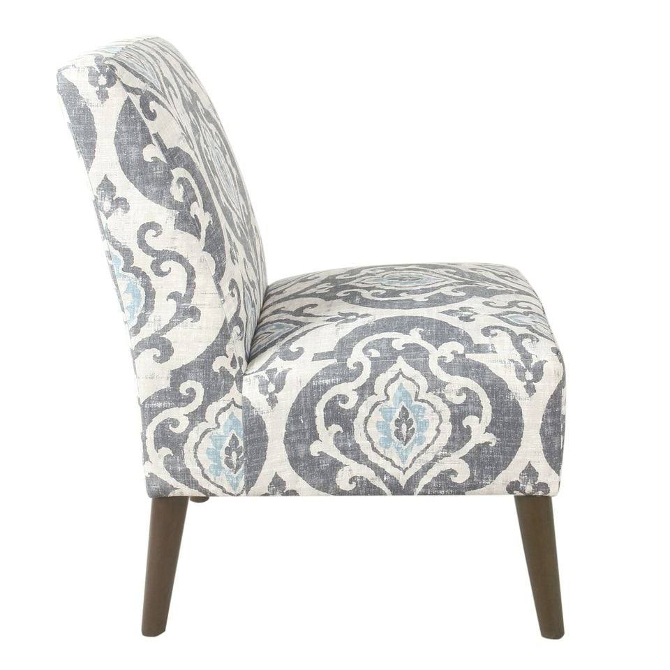HomePop Modern Armless Dining Accent Chair - Navy Blue