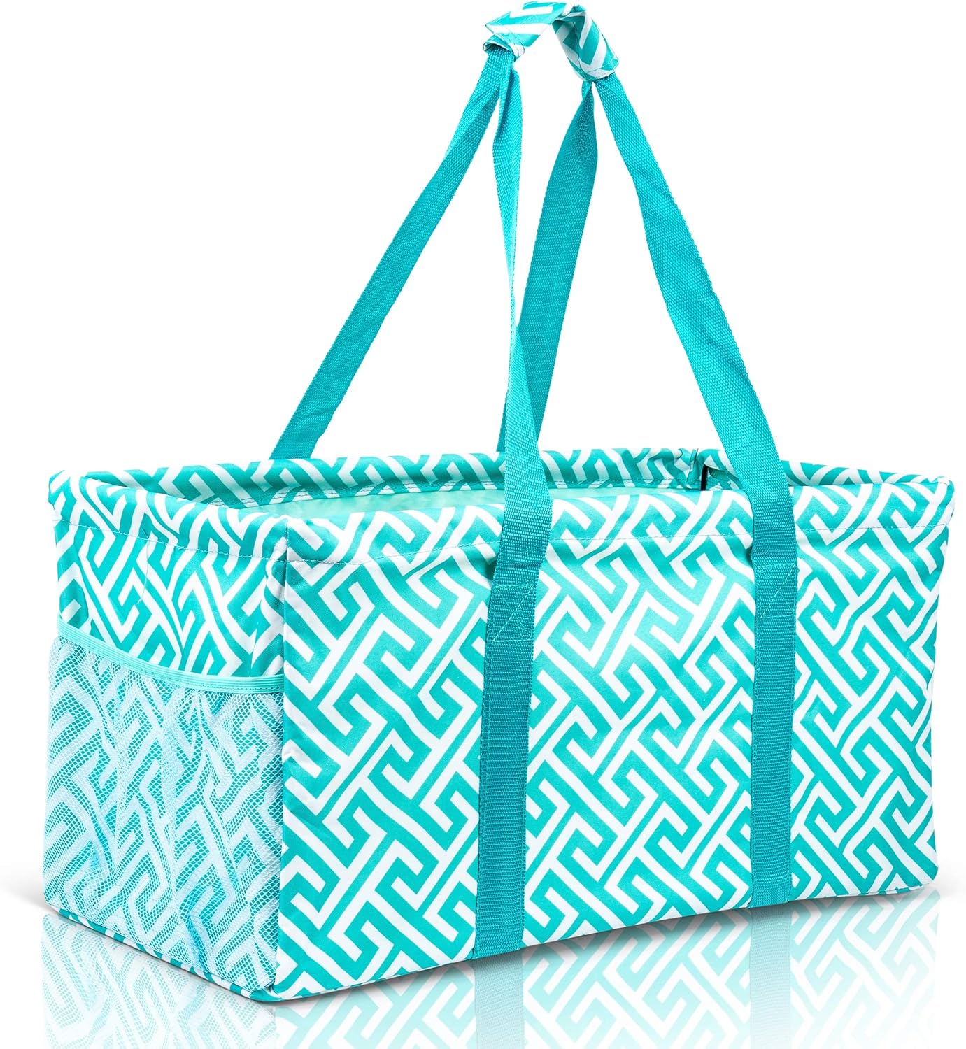 Extra Large Utility Tote Bag - Oversized Collapsible Pool Beach Canvas Basket
