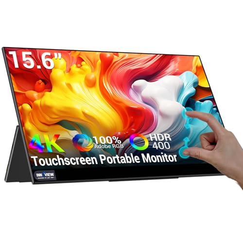InnoView 4K Portable Monitor 15.6" 3840x2160 UHD, 95% Adobe, ΔE