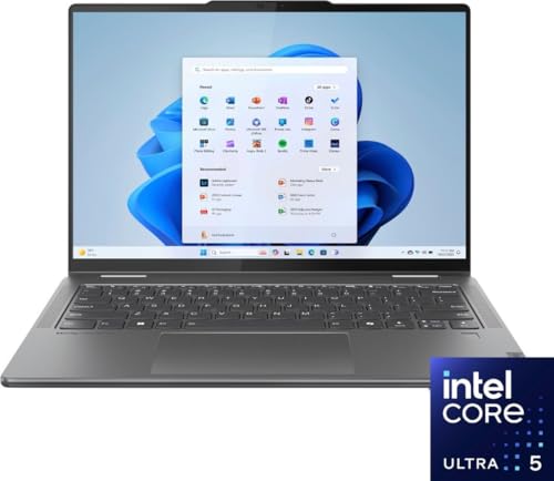 Lenovo Yoga 7 14 2-in-1 AI PC Laptop | 14" FHD+ Touch Anti-Fingerprint | Intel 12-core Ultra 5 125U (>i7-1335U) | 16GB DDR5 1TB SSD | Backlit Fingerprint Thunderbolt with Pen Win11Pro + HDMI Cable