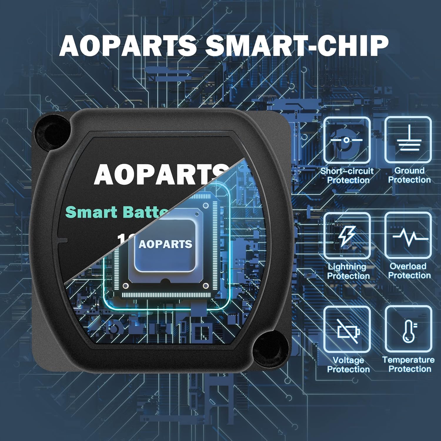 Smart Dual Battery Isolator,12V 300Amp Voltage Sensitive Relay, 5 Year Warranty Battery Isolator Fits ATV UTV 4WD RZR RV Car Watercraft Marine Boat Truck Caravan Camping (R12300B)