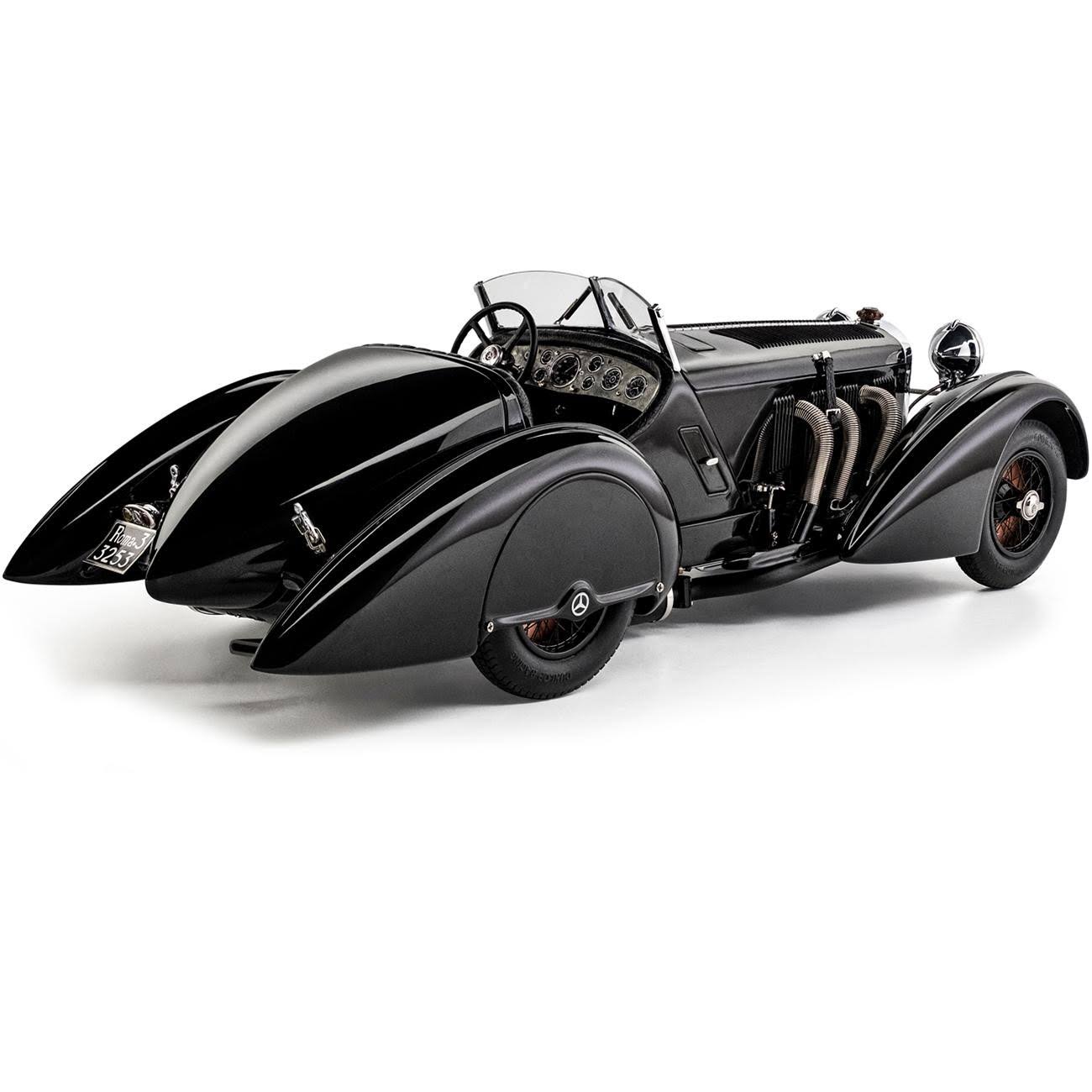 1932 Mercedes Benz SSK Trossi The Black Prince 1/18 Diecast Model Car by CMC