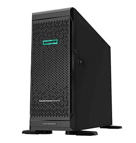 HP ProLiant ML350 G10 Tower Server, Intel Xeon 3106 8 Core, 64GB DDR4, 16TB HDD, RAID, Windows Server 2019 OS (Renewed)